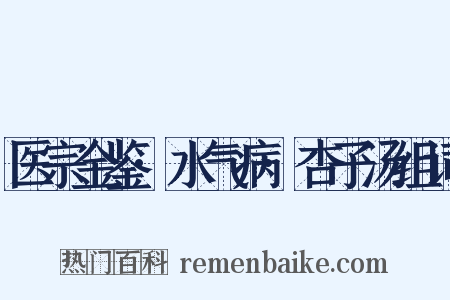 医宗金鉴·水气病·杏子汤组词是什么意思的图片